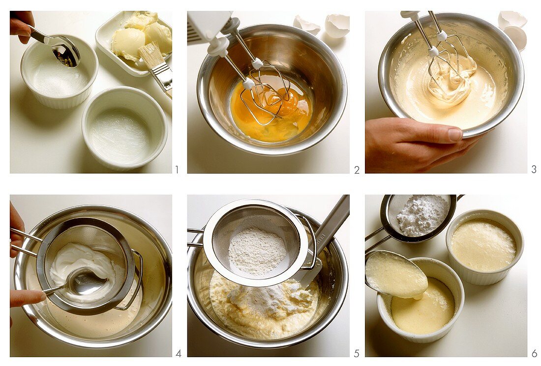 Zitronen-Quark-Souffle zubereiten