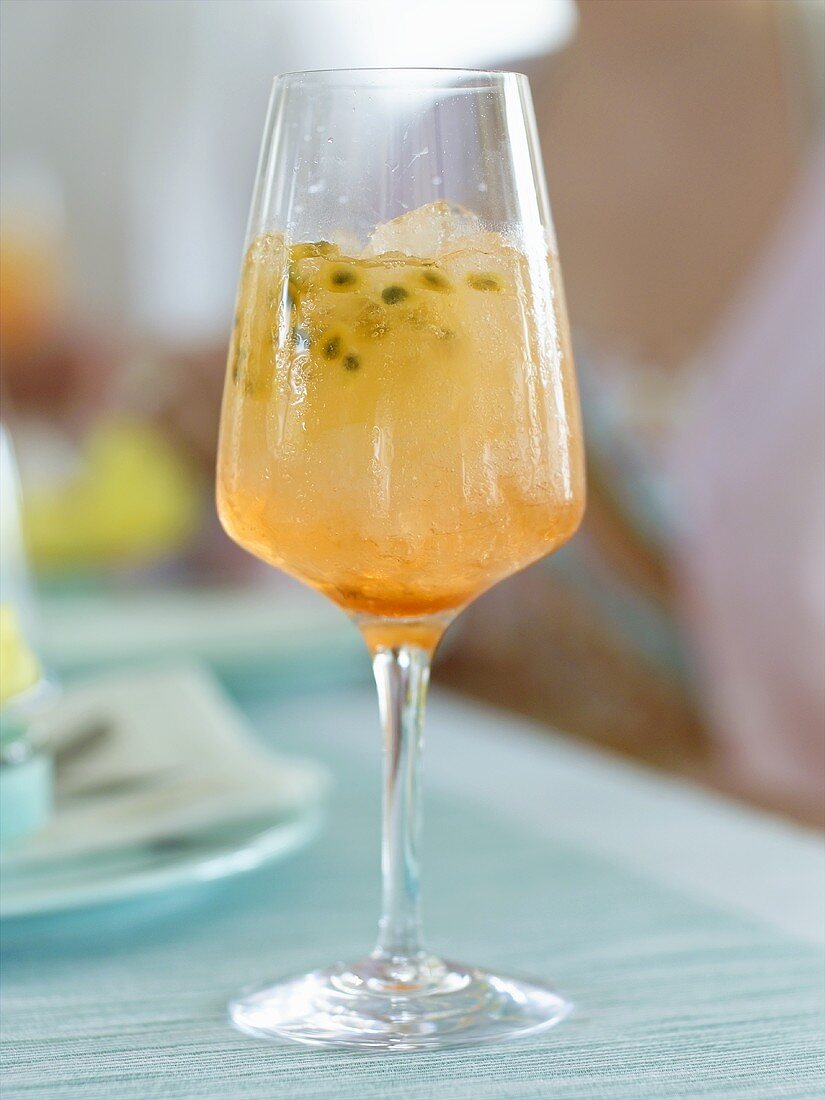 Aperol with passion fruit