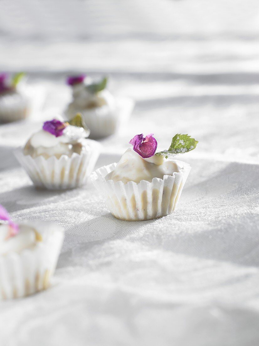 Chocolates with flowers