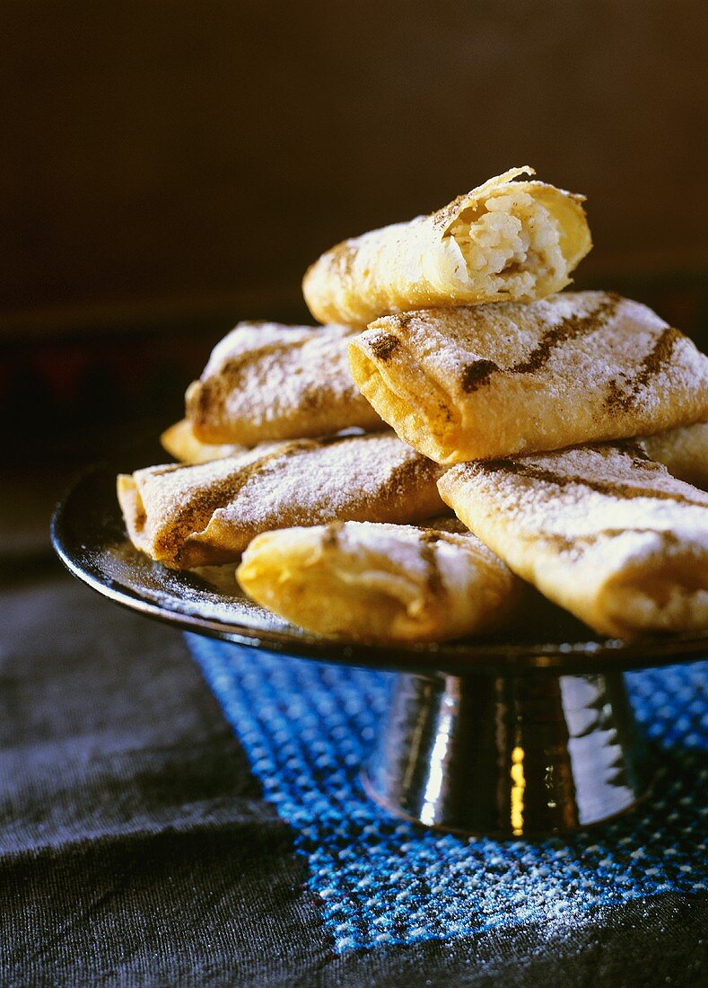 Briouats with almond and rice filling (Morocco)
