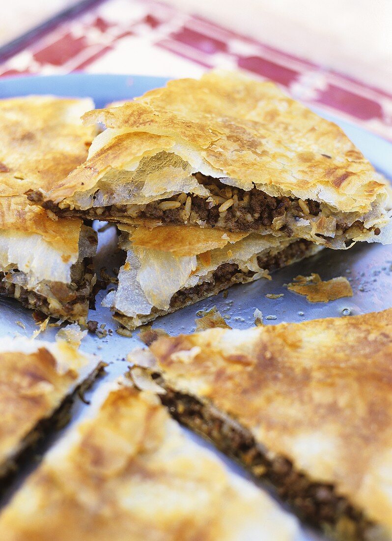 Moroccan minced meat pie