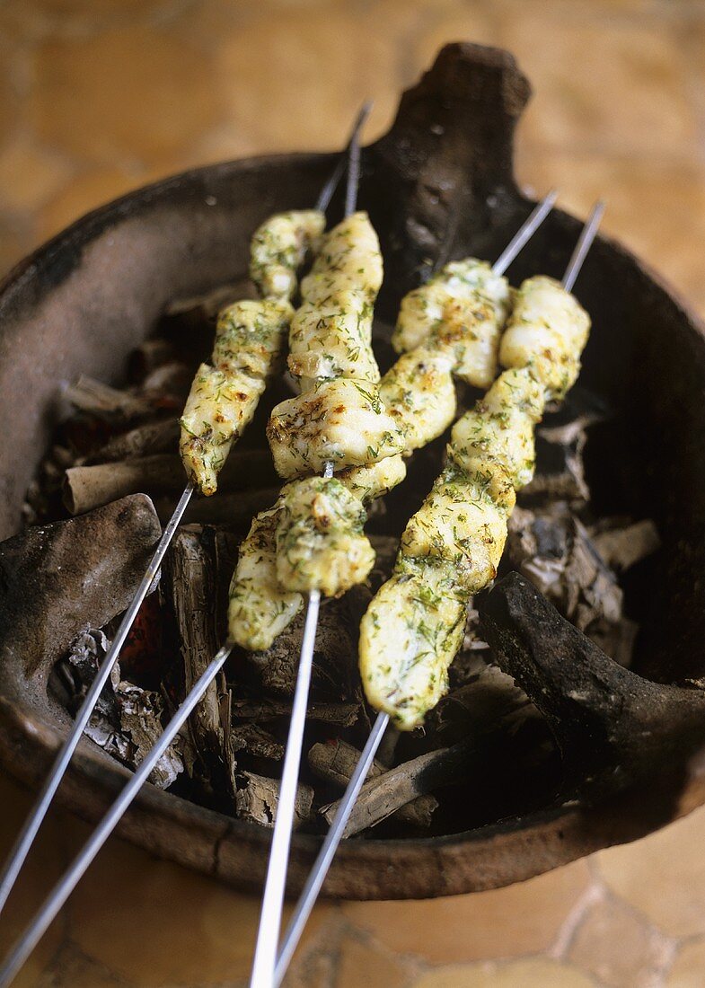 Gegrillte Fischspiesschen (Marokko)