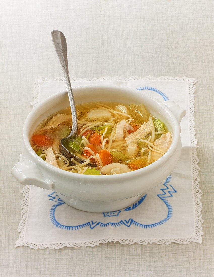Chicken noodle soup (to prevent colds)