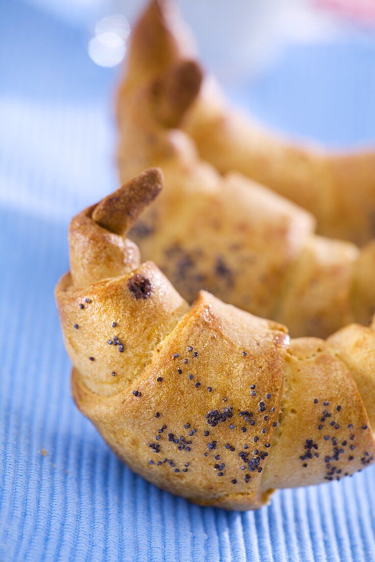 Poppy seed croissants