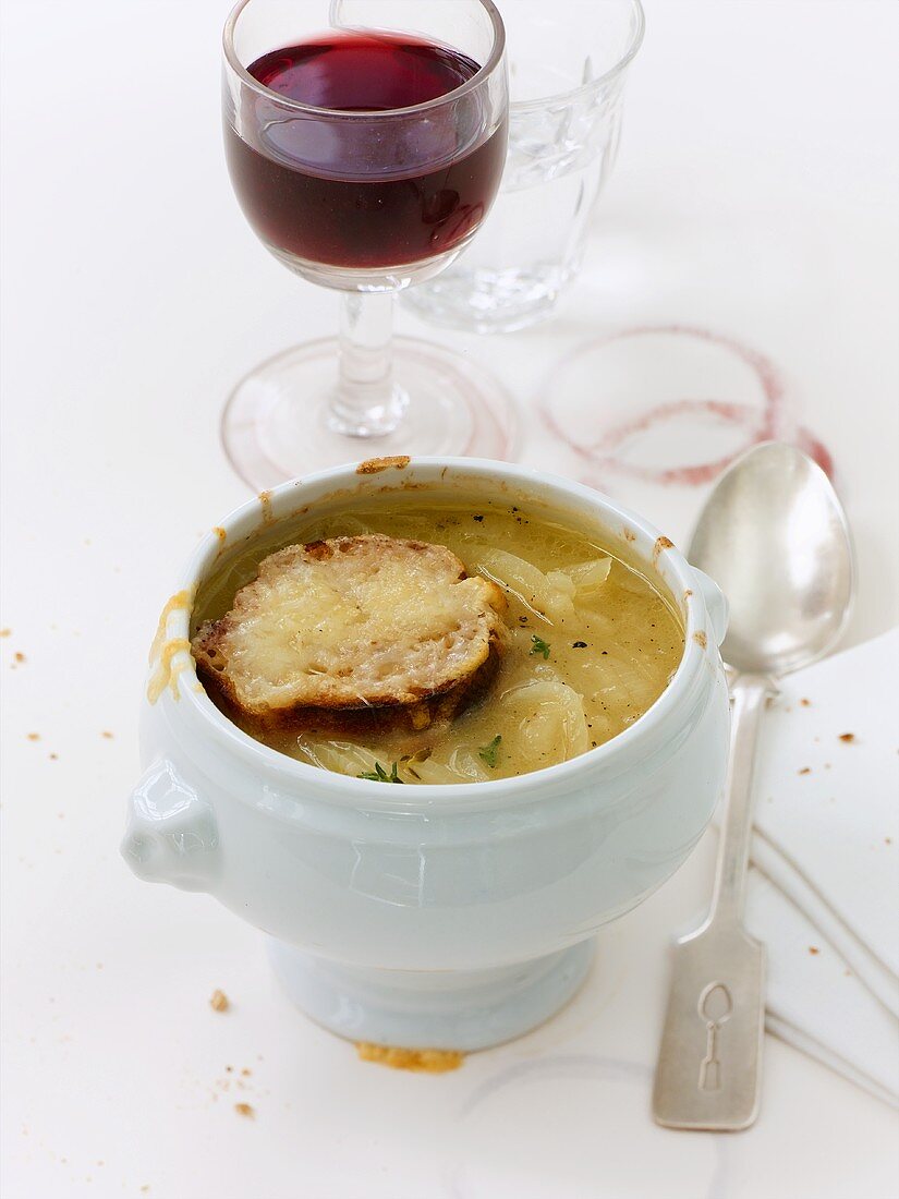 Parisian onion soup