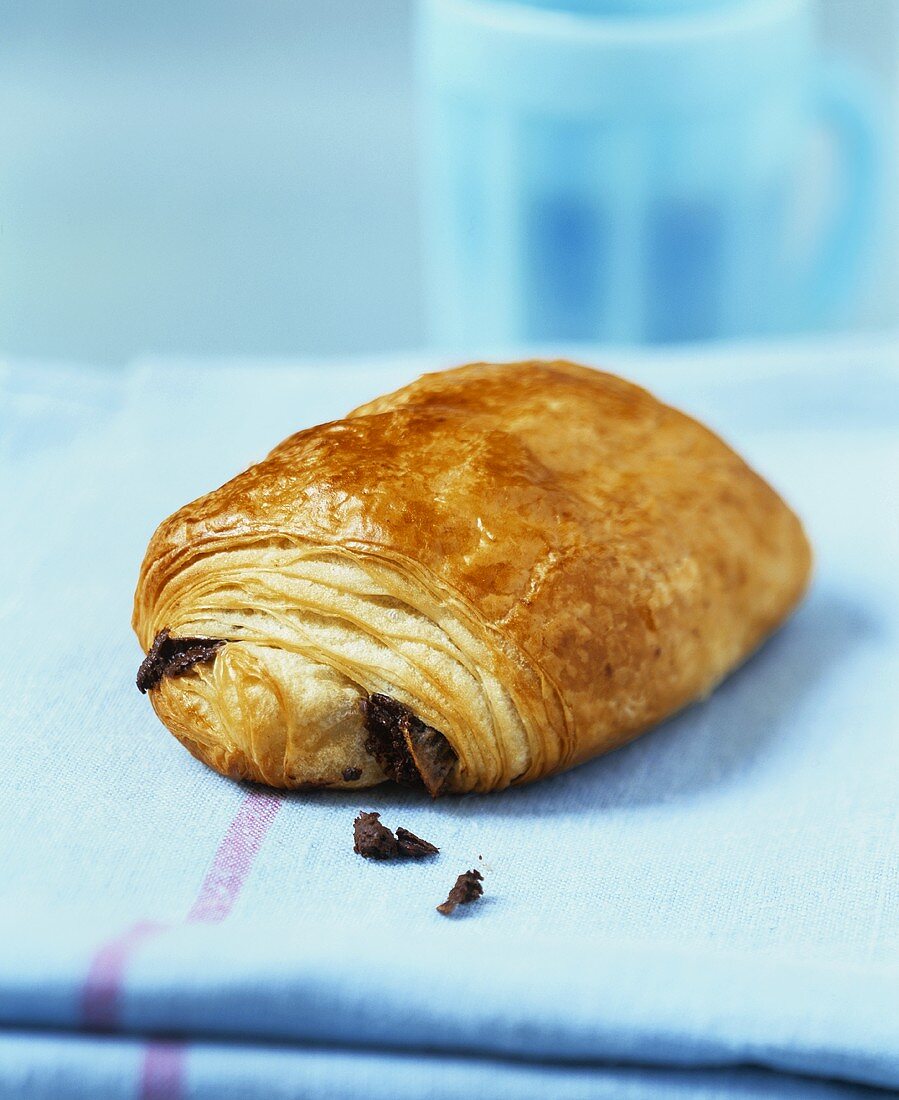 Pain au chocolat (French chocolate-filled pastry)