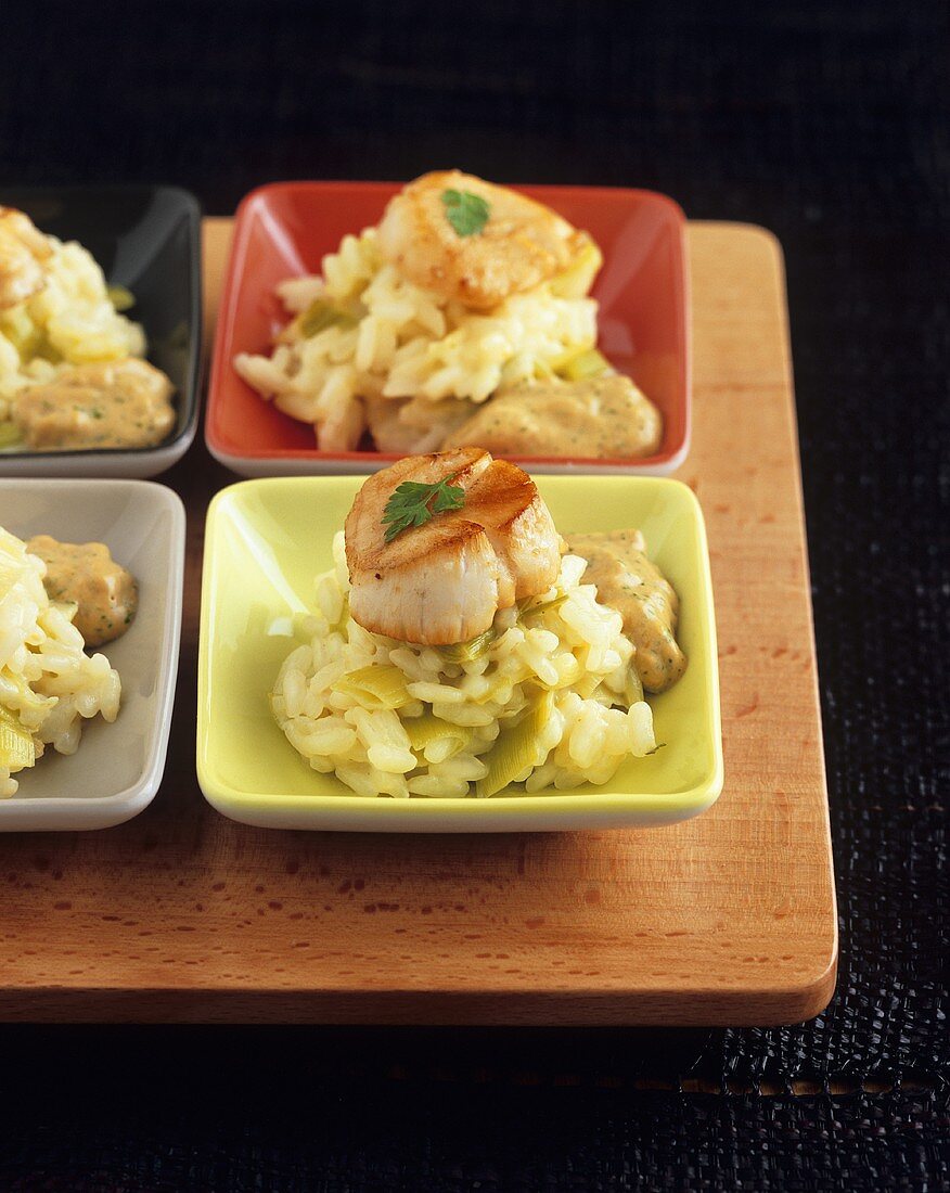 Risotto with scallops