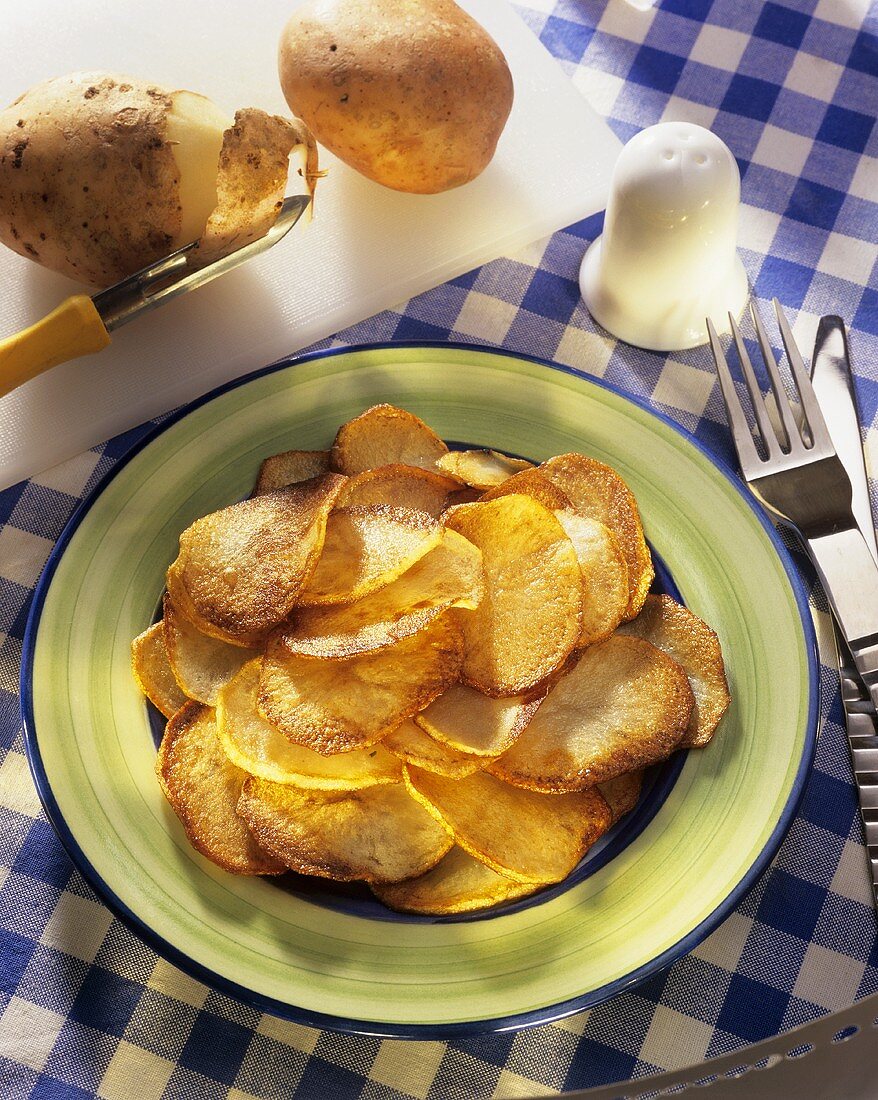 Selbstgemachte Kartoffelchips