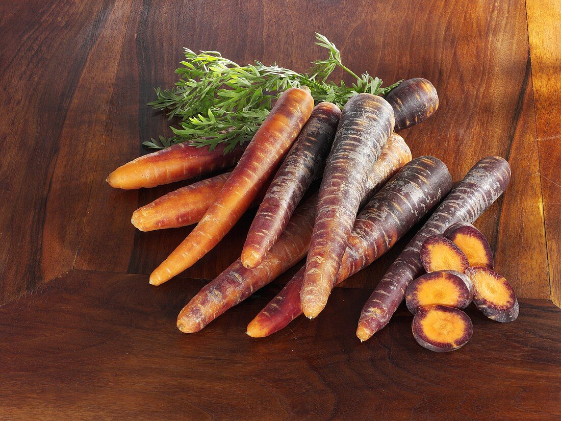 Carrots (variety: Purple Haze)