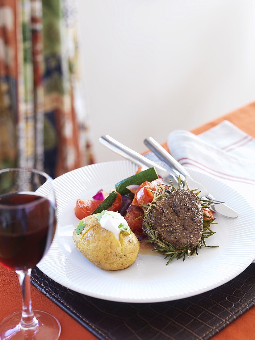 Rindersteak mit Balsamico und Rosmarin