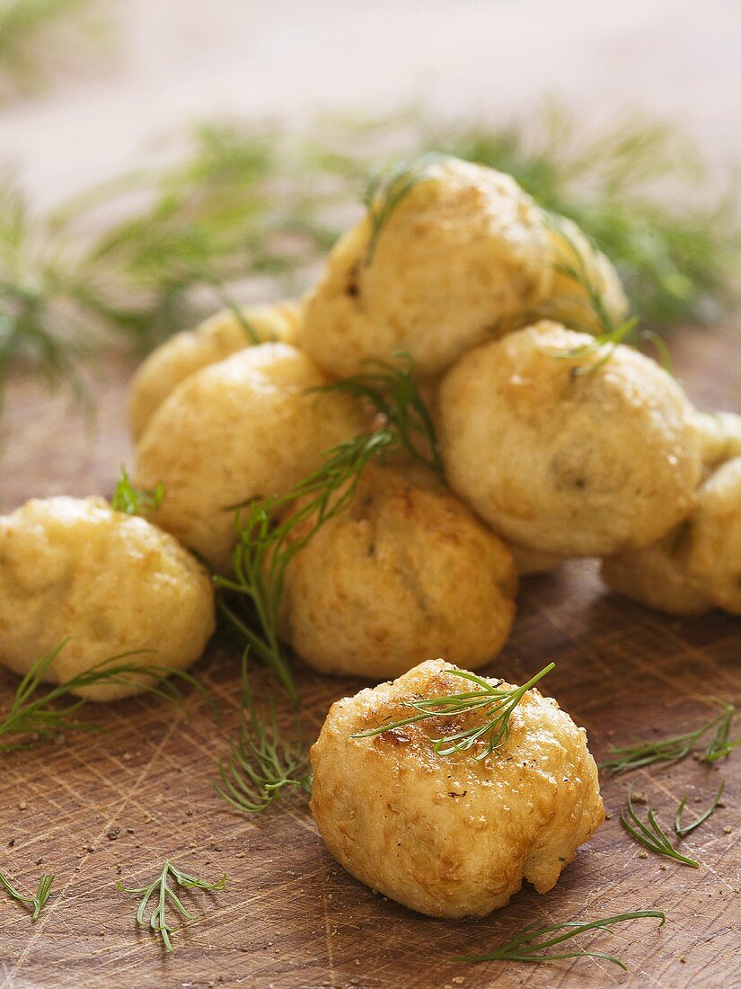 Potato croquettes with dill