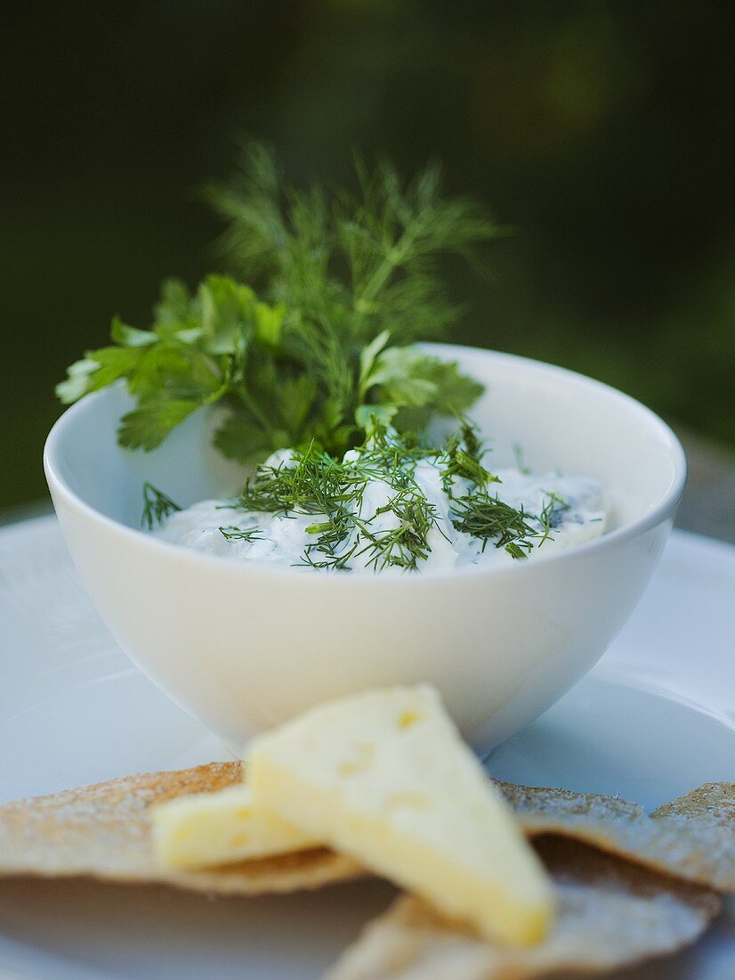 Herring salad with dill