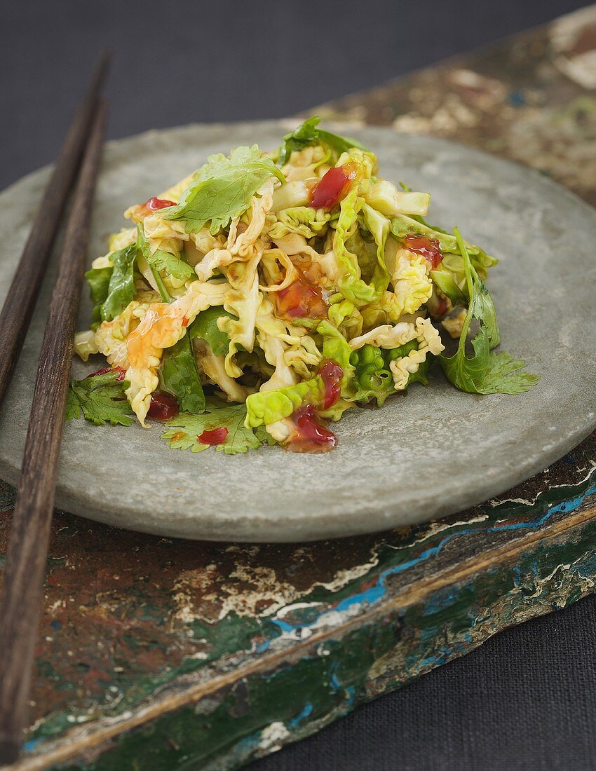 Sweet and sour savoy cabbage