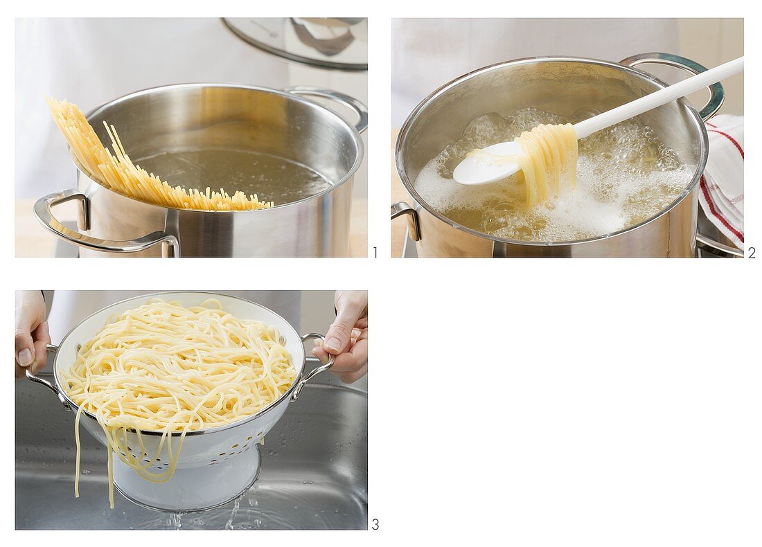 Spaghetti kochen