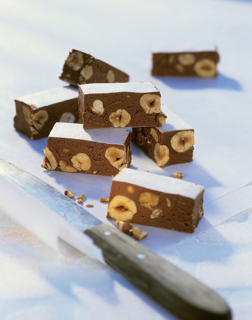 Torrone (Chocolate nut sweet, Italy)