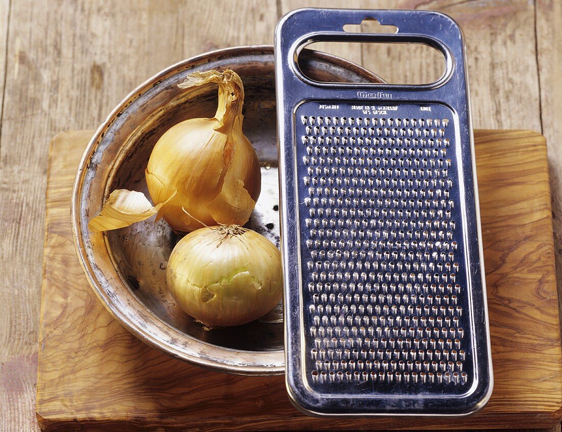 Onions with grater