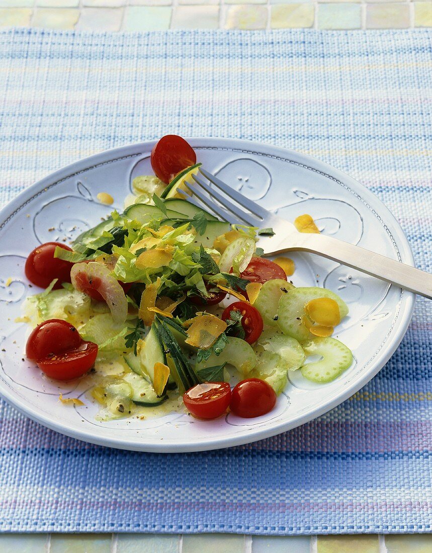 Insalata di sedano e bottarga (Celery salad with fish roe)