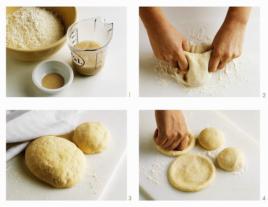 Making pizza dough