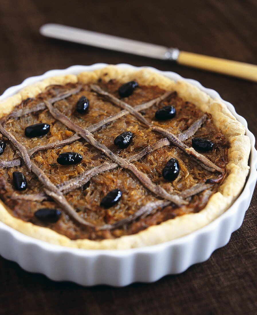 Pissaladière (Onion and anchovy tart, France)