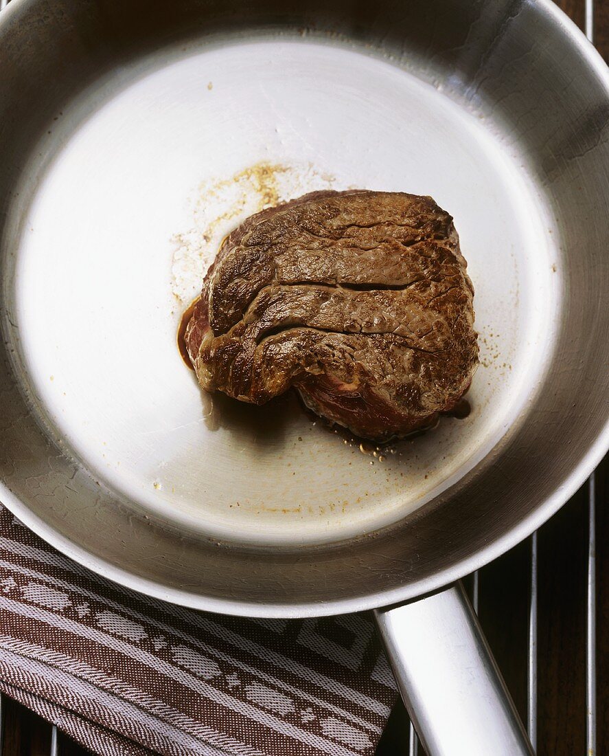 Steak in der Pfanne