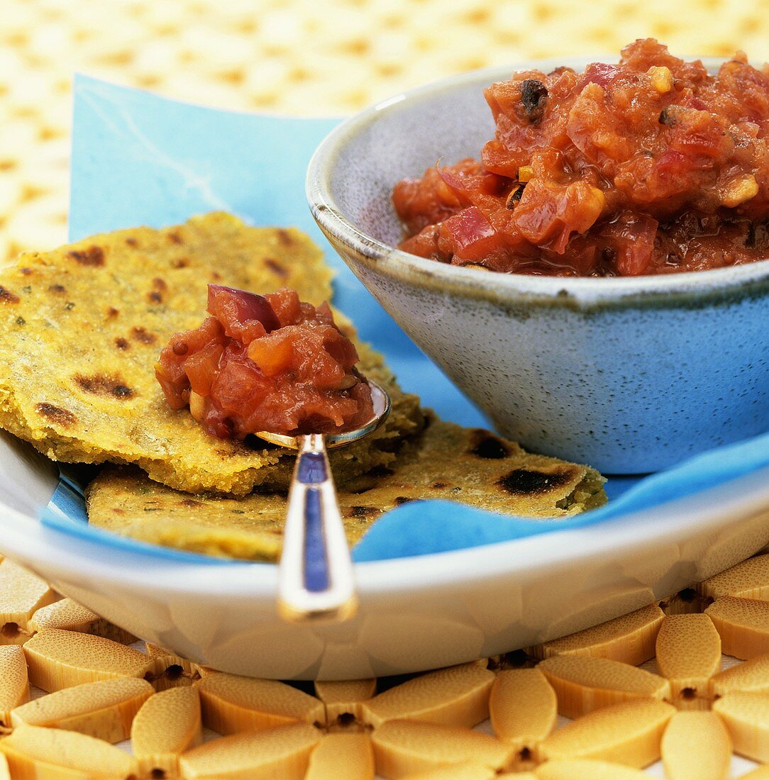 Rotes Zwiebelchutney (Indien)