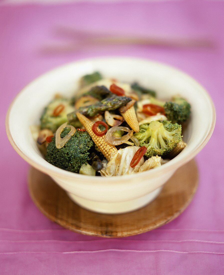 Thai vegetable stir-fry