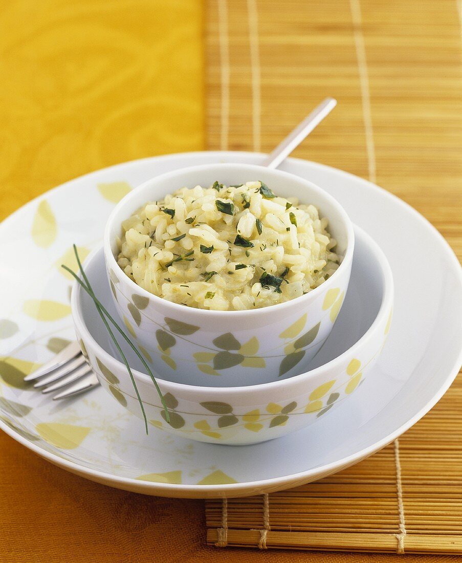 Risotto with herbs