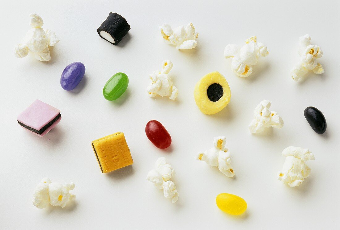 Popcorn, Lakritz-Bonbons und Jelly Beans