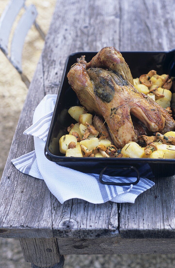 Zitronen-Kräuter-Hähnchen mit Kartoffeln