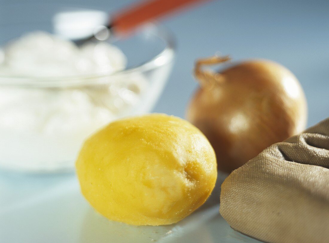 Zusätze für Packungen und Wickel: Quark, Kartoffel, Ziwebel & Fango