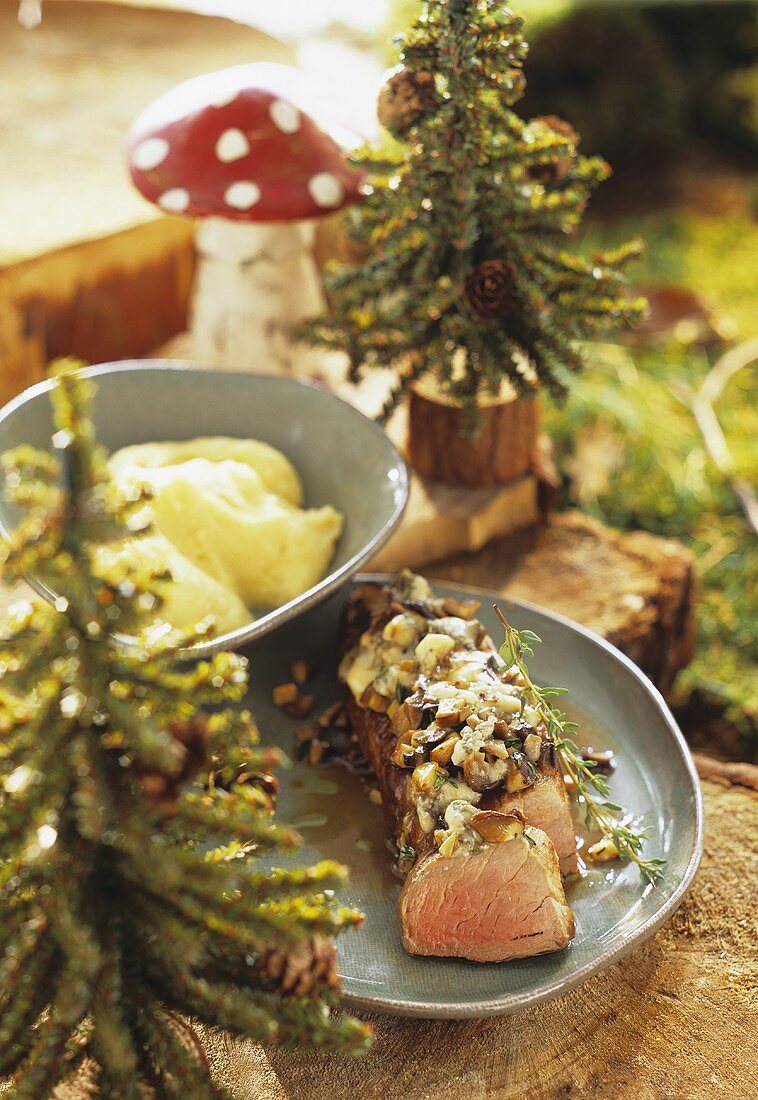 Kalbsfilet mit Maronenkruste