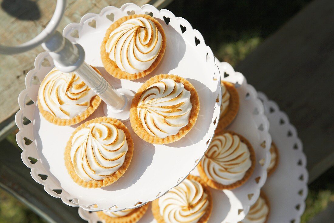 Tartlets with a meringue topping