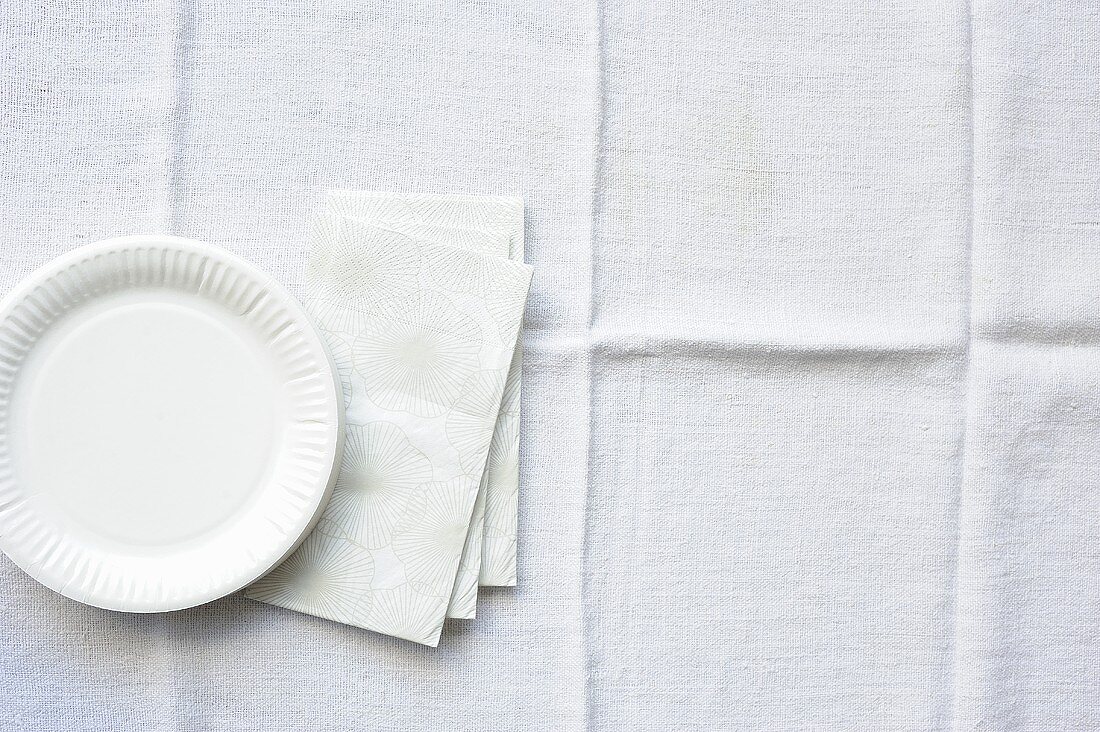 Paper plates and napkins