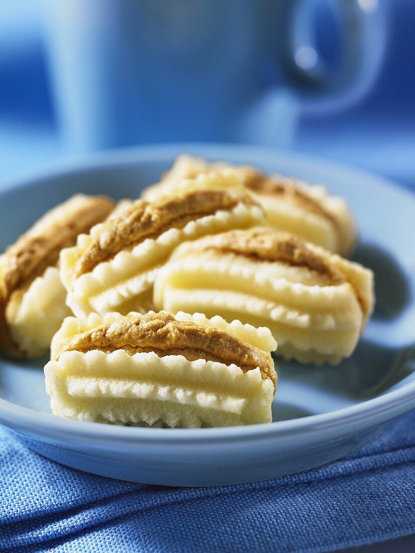Shortbreads with a cream filling