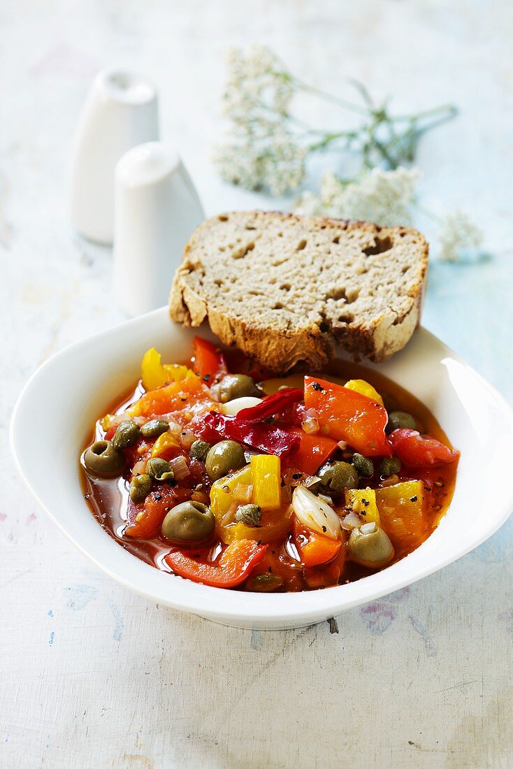 Peperonata (Italian pepper medley)