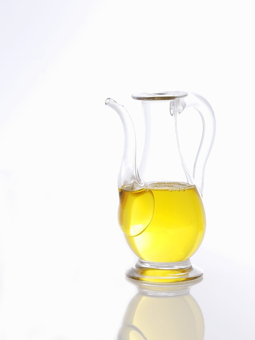A jug of olive oil
