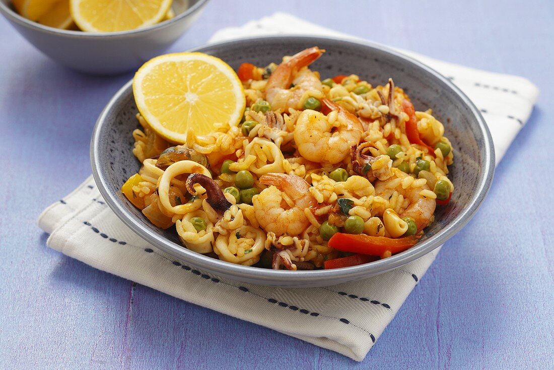 Paella de mariscos (Spain)