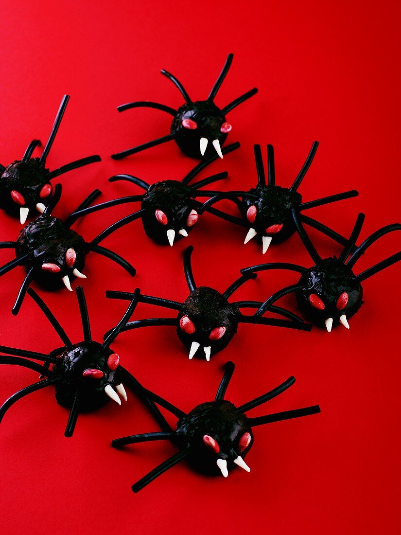 Spider truffles for Halloween