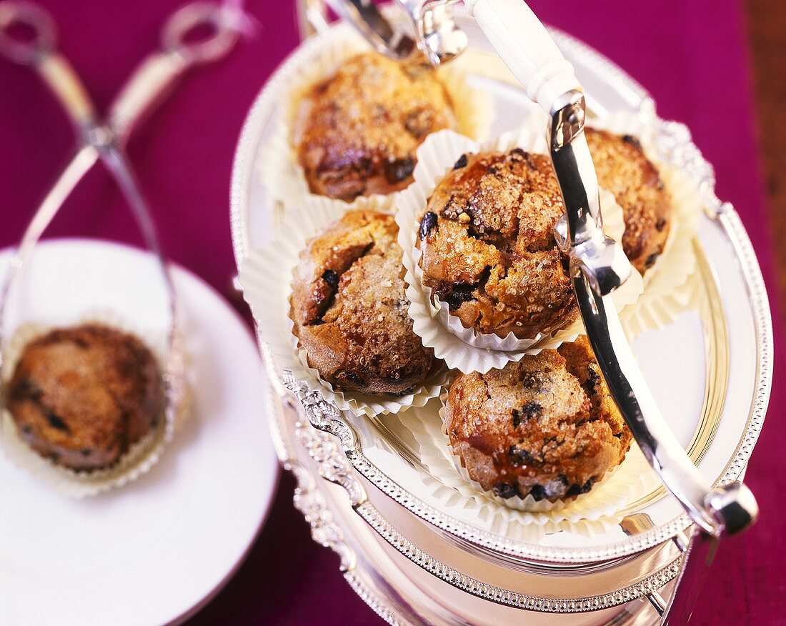 Englische Hefeteig-Muffins mit Trockenfrüchten