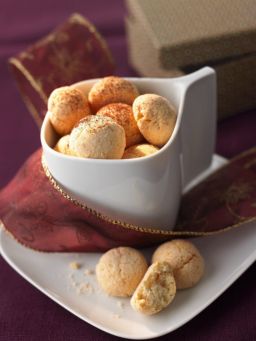 Amaretti (almond biscuits), Piedmont, Italy