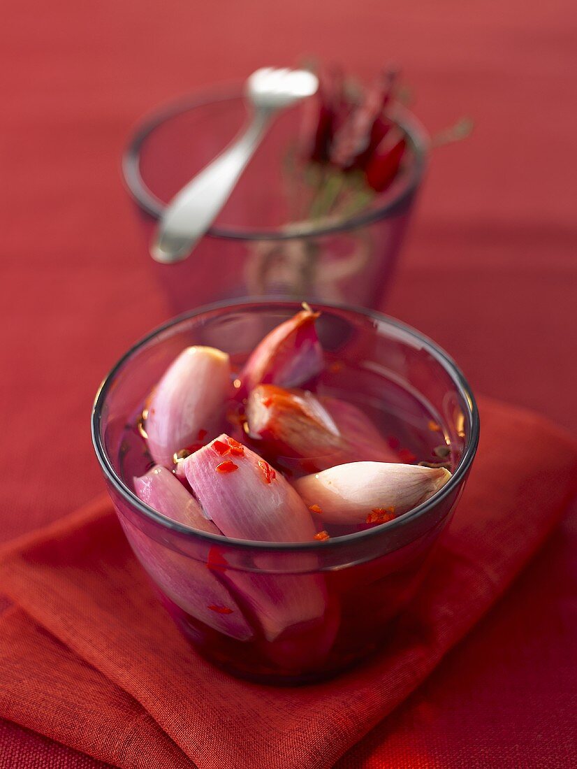 Pickled shallots