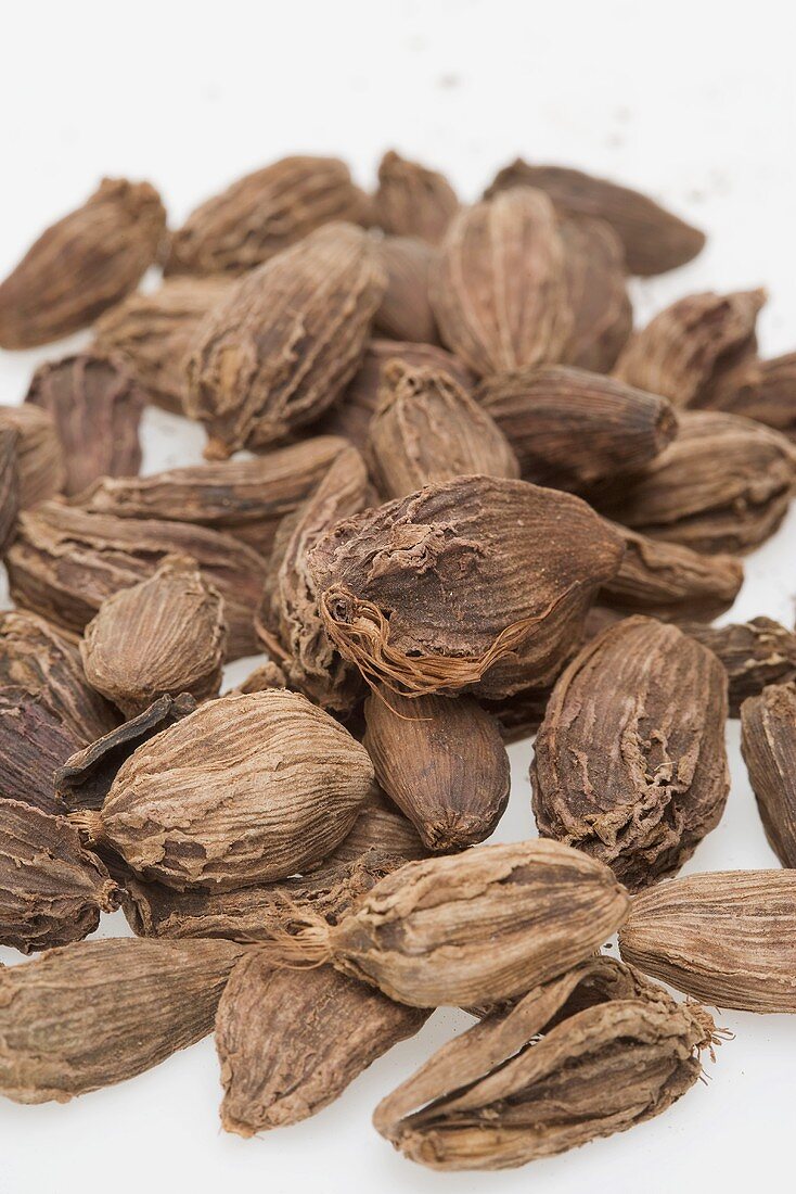 Black cardamom pods