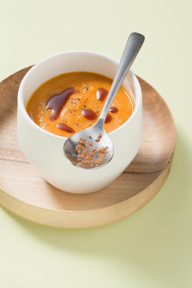 Autumnal pumpkin soup