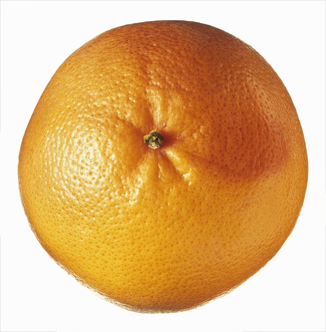 Overhead view of a grapefruit