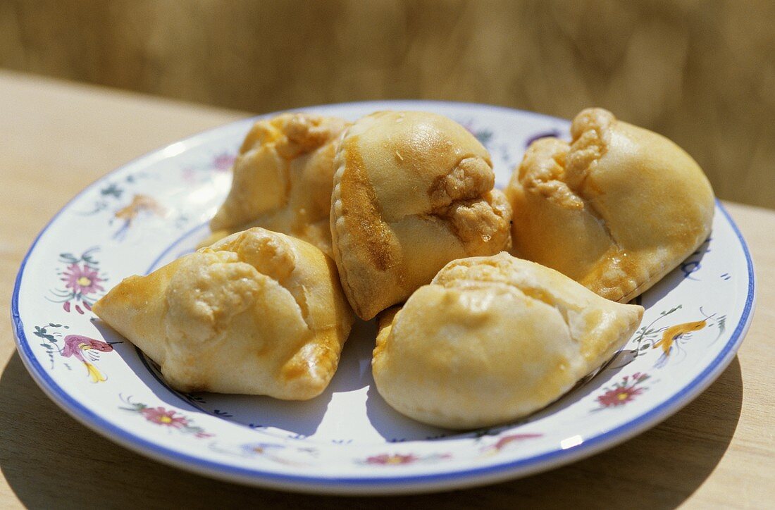 Caciatelli (Cheese and salsiccia pasties, Italy)
