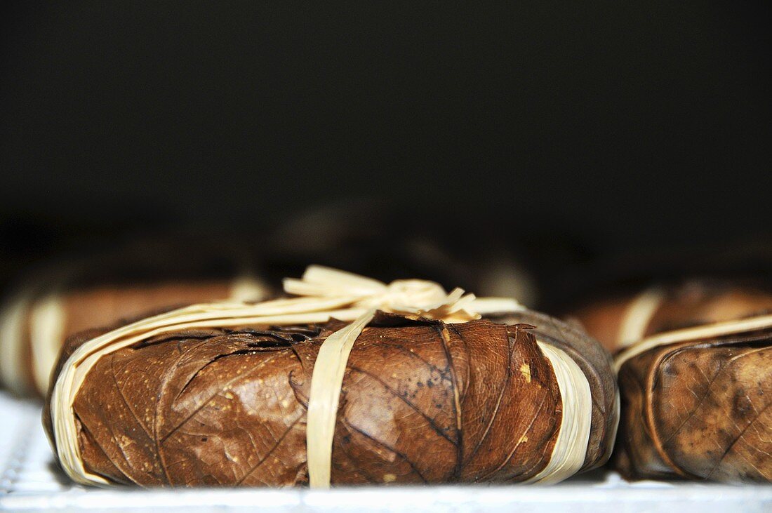 Banon de Provence (cheese wrapped in chestnut leaves)