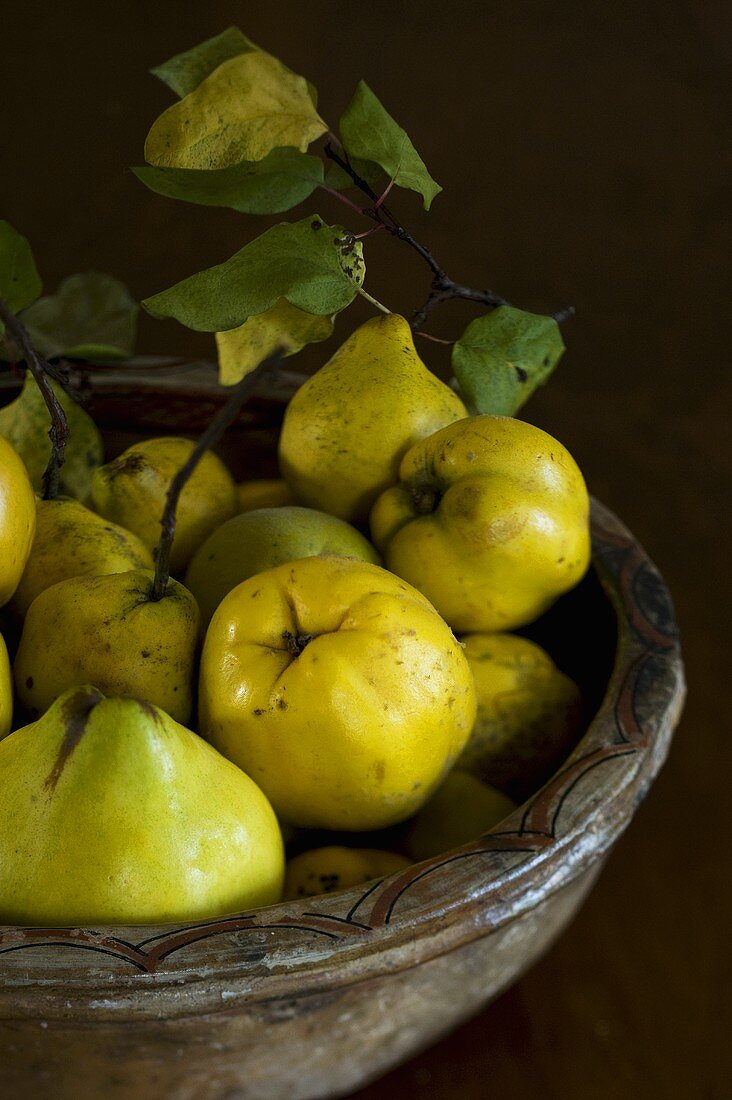 A bowl of quinces