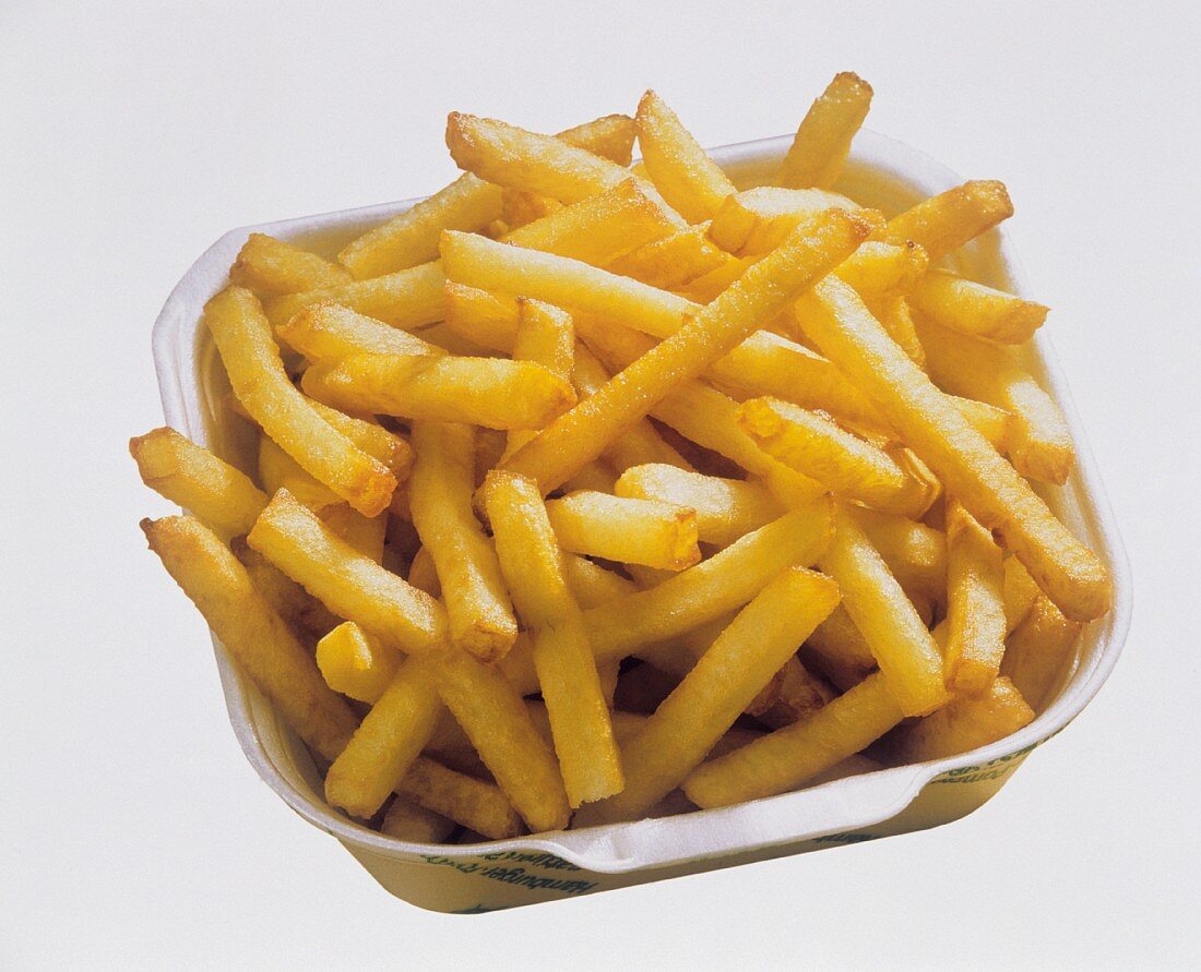 French Fries in a Fast Food Container