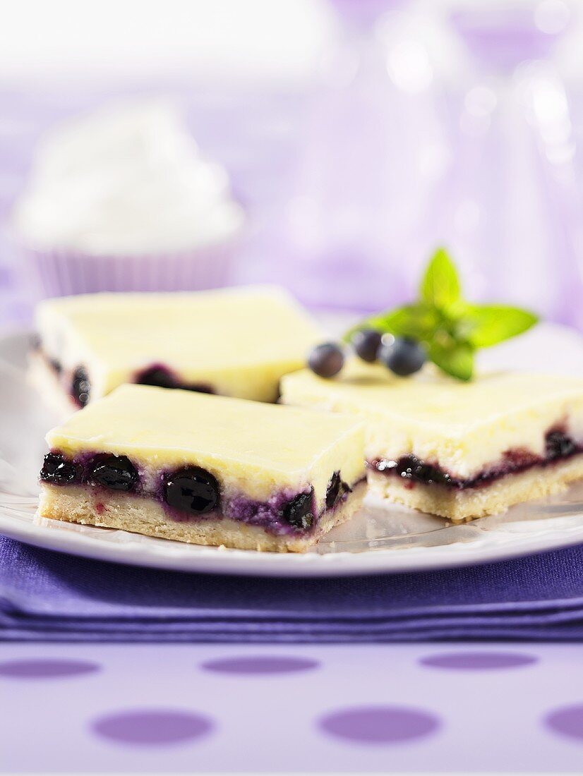 Blueberry cheesecake