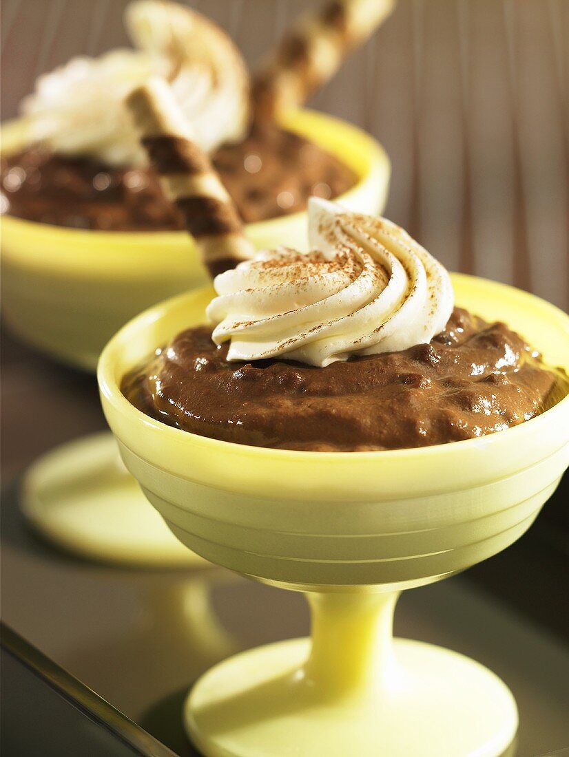 Chocolate-tapioca pudding